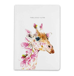 Wildlife A5 Notebook - Journal - Notepad with Lined Pages by Lola Design (Giraffe)