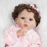 Yesteria Reborn Baby Dolls Silicone Full Body, 18 Inch Realistic Silicone Baby Doll, Lifelike Reborn Doll Girl in Pink Pajamas, with Accessories and Certificate of Adoption