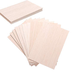 Unfinished Wood, 15 Pack Wood Sheets, Balsa Wood Thin Craft Wood Board for House Aircraft Ship Boat Arts and Crafts, School Projects, Wooden DIY Ornaments (150x100x2mm)