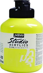 Studio Acrylics 500-Milliliter Acrylic Paint, Lemon Cadmium Yellow Hue