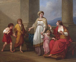 Berkin Arts Angelica Kauffman Giclee Art Paper Print Art Works Paintings Poster Reproduction(Cornelia Mother of The Gracchi)