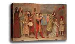 Canvas Print Wall Art - A Pageant of Childhood - Thomas Cooper Gotch - Giclee Printed on Stretched Gallery Wrap - 18x10 inch