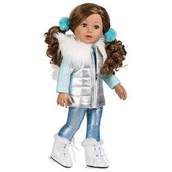 Adora Amazing Girls 18-inch Doll, "Ice Skating Ava" (Amazon Exclusive) Compatible With Most 18 Inch Doll Accessories And Clothing (218803)