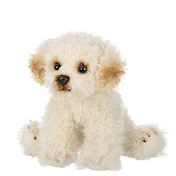 Bearington Lil' Bisquit Plush Labradoodle Stuffed Animal Puppy Dog, 6.5 Inch