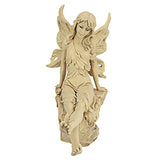Design Toscano Twinkle Toes Fairy Garden Statue, 13 Inch, Polyresin, Ancient Ivory