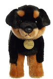 TheMogan 10" Cute Rottweiler Guard Puppy Dog Soft Plush Stuffed Animal Toy Black