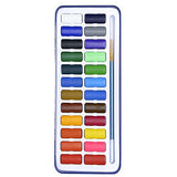 24 Watercolor Paint Set Light Portable Water Colors with Brush Paint - Great for Travel