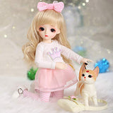 W&Y BJD Doll,1/6 SD Dolls 10 Inch 19 Ball Jointed Doll Children's Creative Toys with Clothes Shoes Wigs Free Makeup Surprise Doll Best Gift for Girls