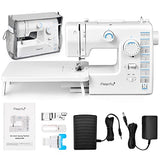 Magicfly Sewing Machine, 59 Built-in Stitches, Reverse Sewing, 3 Replaceable Feet, Extension Table & Dust Cover Included, for Advanced, Professional