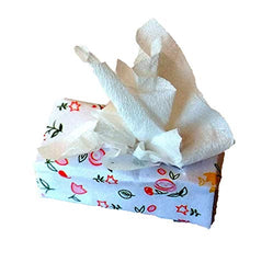 Miniature Tissue Box, Dollhouse Bathroom Toilet Accessories Handmade Paper Props