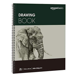 Amazon Basics Drawing Pad, 11"x14", 80 lb. / 130 gsm, 24 Sheets