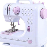 Electric Sewing Machine, Portable Sewing Machine with Lamp and Thread Cutter for Home, Multifunction Sewing Machine, High Low Speeds (Sewing Machine Suit,American power plug（110v）)