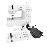 Aonesy Sewing Machine for Beginners, Lightweight, Full Featured, 20 Stitches 2 Speeds, Electric Small Sewing Machine with Foot Pedal, Automatic Winding for Cloth Girls Adults（Mint Green）