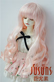 JD148 7-8inch 1/4 MSD Doll wigs 18-20CM Peach pink Long vora Princess BJD hair Resin dolls and porceain doll accessories