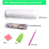 5D DIY Diamond Painting Art Kits for Adults Animal Full Drill Round Rhinestone Embroidery Cross Stitch Mosaic Arts Craft Home Wall Décor Animals (30x30cm, Landscape)