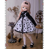 ZDLZDG Mini Lovely BJD Doll 1/6, 12.6Inch Handmade SD Doll Ball Jointed Body Dolls with Full Set Clothes+ Shoes+ Wig+ Makeup+ Socks+ Hairpin, Best New Year Gift