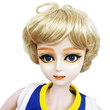 EVA BJD Full Set Basketball Player 1/3 BJD Doll 22inch Male Boy Doll Ball Jointed Dolls + Makeup + Clothes + Pants + Shoes + Wigs + Doll Accessories