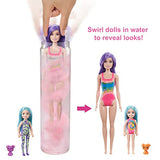 Barbie Color Reveal Gift Set, Tie-Dye Fashion Maker, Color Reveal Doll, Chelsea Doll and Pet, Tie-Dye Tools and Dye-able Fashions
