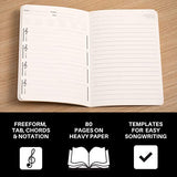 Songwriter's Notebook: Lyrics Diary with Songwriting Templates • 5" x 8" Journal • 80 Pages of Ivory Matte-Finished Paper • 150+ iVideosongs Online Tutorial