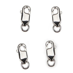 Bulk Buy: Darice DIY Crafts Lobster Clasps Nickel Free Sterling Silver Plated 4 pieces (3-Pack)