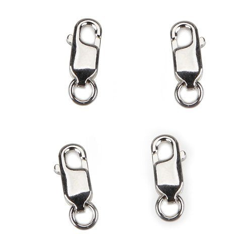 Bulk Buy: Darice DIY Crafts Lobster Clasps Nickel Free Sterling Silver Plated 4 pieces (3-Pack)