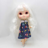 Original Design Doll Clohtes, Adorable Sleeves Floral Dress, Doll Dress Up for 1/6 12inch Doll or ICY Doll- Fortune Days(YW-YF012)