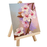 MEEDEN 9.4 Inch Pine Wood Easel, Display Tripod Easel for Weddings Parties Photo Dispaly Card Holder Stand, 6Pack