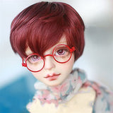 NINA NUGROHO 1/3 1/4 1/6 Uncle BJD SD DD Doll Accessories Gold Retro Round Glasses Show Real Doll Styling Dress Up Dollhouse DIY Mini Cute Accessories (Color : 1, Size : 1-3 Uncle)