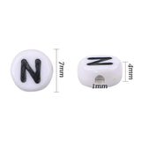 Quefe 1680pcs Letter Beads Sorted Alphabet Beads White Acrylic Letter Bead Kit Round Letter Beads for Jewelry Making Bracelets Necklaces and Key Chains