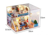 Danni DIY Assemble Dollhouse Toy Wooden Miniature Doll Houses Handmade Doll House Toy with Furniture Led Lights Toys for Children Gift