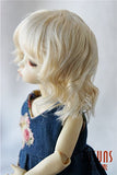 JD260 6-7inch 16-18cm Slight Lady Curly Synthetic Mohair YOSD Doll Wigs (Blond)