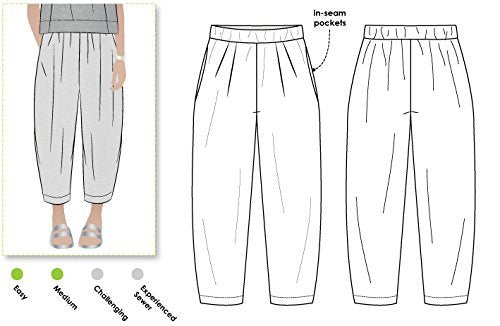 Style Arc Sewing Pattern - Ethel Designer Pant (Sizes 18-30) - Click for Other Sizes Available