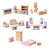 Melissa & Doug Wooden Multi-Level Dollhouse SIOC - Wooden Multi-Story Pretend Play Dollhouse For Kids