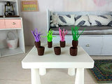 Miniature Flower Pot or Plant. Handmade Dollhouse Room or Garden Decor BJD doll