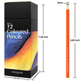Oil Pastel Pencils for Artists - 72 color Oil Based Colored Pencils for Drawing, Sketching and Adult Coloring - Soft Core Art Coloring Pencils Set Suitable for Adults,Artists,Teens,Child