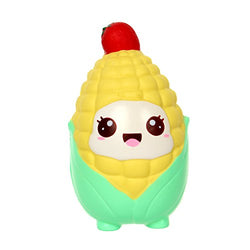TEEGOMO Kawaii Strawberry Head Corn Slow Rising Scented Jumbo Squishy Squeeze Squishies Toys and