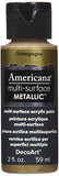DecoArt Americana Multi-Surface Metallic Paint, 2-Ounce, Champagne