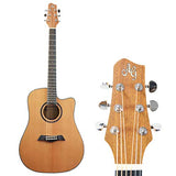 Antonio Giuliani Acoustic Mahogany Guitar Bundle (DN-2) - Dreadnought Guitar with Case, Strap, Tuner, Strings and Accessories By Kennedy Violins