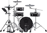 Roland V Streamlined Acoustic-Style Electronic Drum Kit with Shallow-Depth Shells and TD-07 Module (VAD103-1), Black