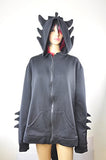 kaguster Unisex-Adult Animal Hoodie Costume(M,Black)