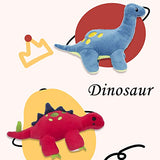 FRANKIEZHOU Stuffed Dinosaurs 5 Pack 5’’ Plush Dinosaur Toy, Soft Dino Stuffed Animal Set Gifts for Kids