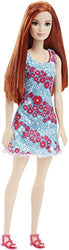 Barbie Doll Blue Background Dress