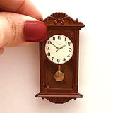 1pc 1:12 House Miniature Wall Clock House Home Miniaturas Accessor Pretend House Furniture T6u4 Toy Decor Toy