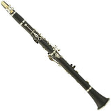 Mendini by Cecillo Bb Clarinet w/Case - Best Beginners Clarinet for Students, Adults and Kids w/Stand, Pocketbook, Mouthpiece and 10 Reeds - Wind & Woodwind Musical Instruments - Black