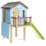 Lottie Dollhouse By Lottie | Wooden Tree House For Lottie Dolls | Wooden Doll House Playset | Made With Real Wood | Painted In Bright Colours