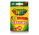 Crayola Crayons 24 Count - 2 Packs Colored Pencils 24 Count – 2 Packs | Includes 5 Color Flag Set
