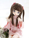 Clicked BJD Doll Double Ponytail Wig for 1/3 1/4 1/6 Dolls DIY Supplies Doll Making DIY Accessory,B,1/4