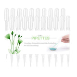 moveland 3ml Pipettes Plastic Transfer Pipettes Eye Dropper, Essential Oils Pipettes Dropper Makeup Tool - 50 Pcs