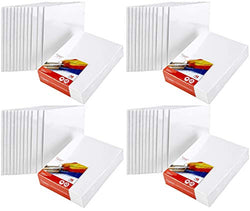 Artlicious Canvas Panels 48 Pack - 8"X10" Super Value Pack- Artist Canvas Boards for Painting