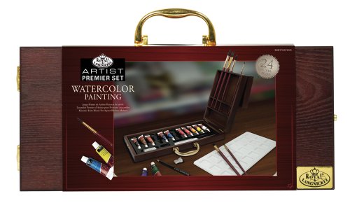 Royal & Langnickel Premier 24 Piece Watercolor Painting Artist Case